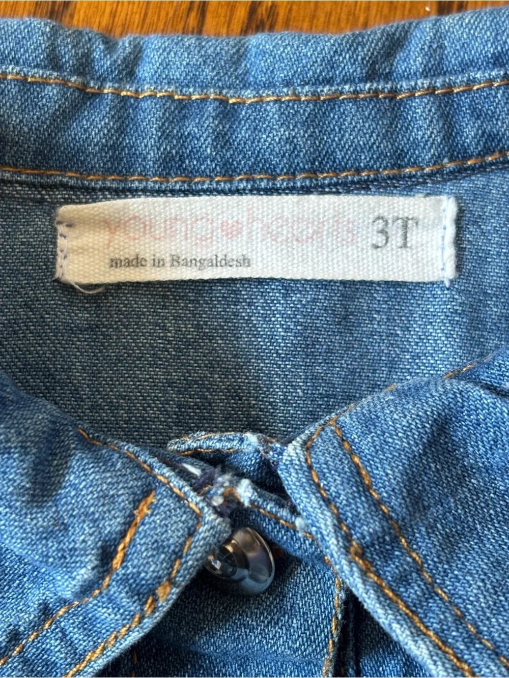 Custom JOHNNY CASH Young Hearts Hand-sewn Girly Cropped Denim Jacket SZ3 Toddler